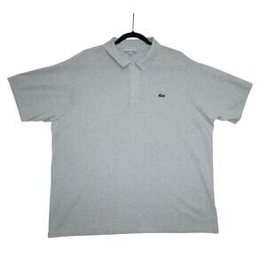 Lacoste Men’s Classic Fit Polo Shirt – Size XXL – Light Gray – Made in Peru
